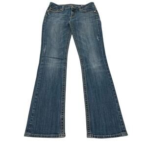 Miss me women’s tall thick stitch distressed light was jeans